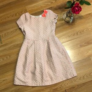Girls classic day dress in coral
